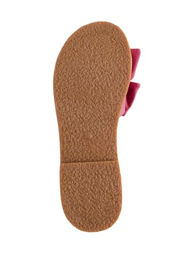 Image of Verdusa Women's Bow Flat Sandals Leather Open Toe Flats Summer Vacation Shoes Beach Sandals Outdoor Slippers