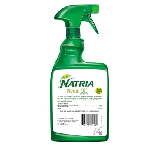 Natria 706250A Neem Oil Spray for Plants Pest Organic Disease Control, 24-Ounce, Ready-to-Use