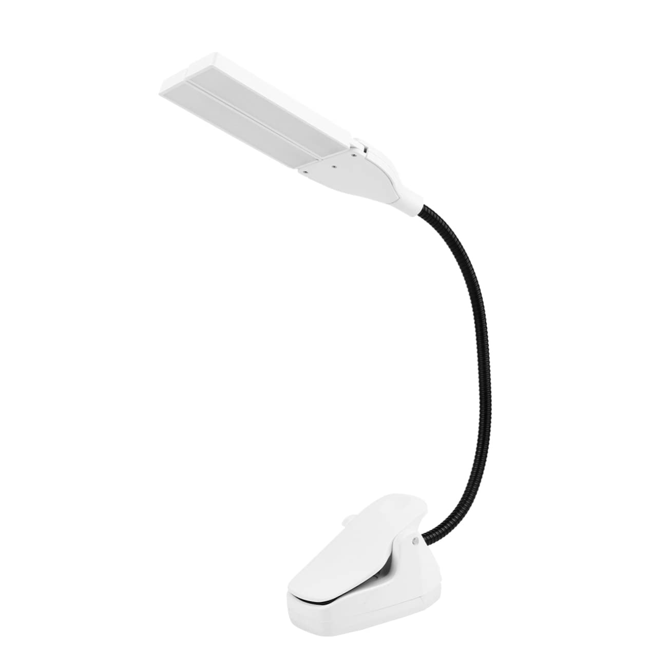 Abaodam Verstellbare Klavierlampe mit Augenschonender LED Technologie Abs Gehäuse und Batteriebetrieben für Notenständer zum Üben und Spielen