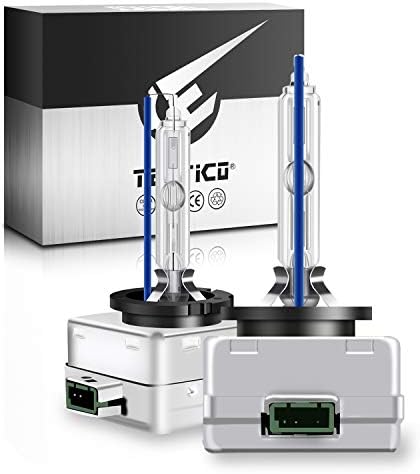 TECTICO D1S Xenon Bulbs 35W 8000K Cool Blue +300% Ultra Bright Bi HID Conversion Kit Xenarc Headlight Upgrade Bulb, 2 Lamps