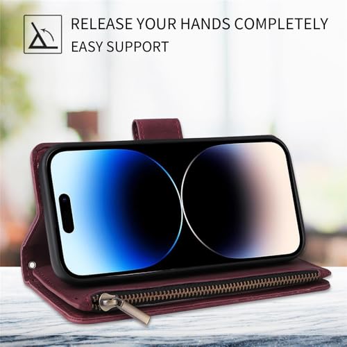 Housse iPhone 17 Pro Max noir en cuir avec sangle pour sécuriser vos sorties - 3
