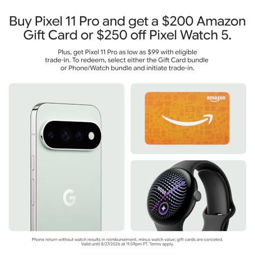 Image of Google Pixel 11 Pro - Fog - 256 GB with $200 Amazon Gift Card