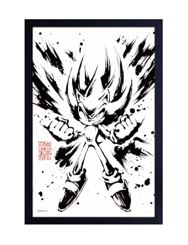 Poster Super Sonic pour déco de salle de jeux et salon - Affiche murale Pyramid America