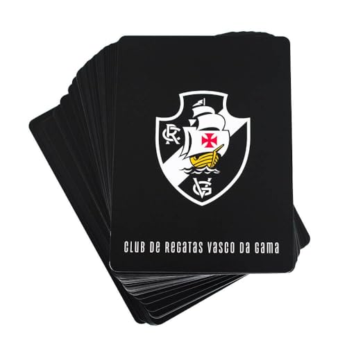 Baralho Plástico Customizado do Vasco, Embalagem Papel Duro, 54 Cartas, 9 x 6,5 x 2 cm