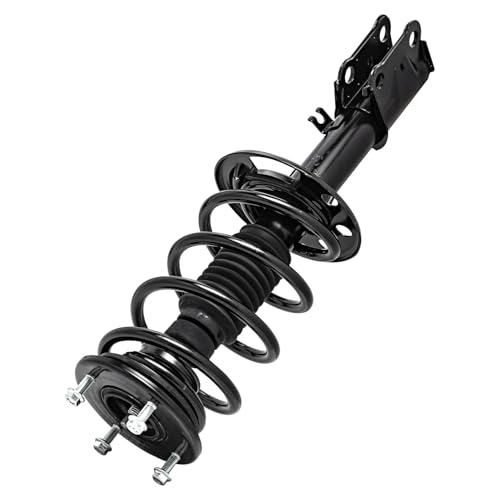 Image of Detroit Axle - 4pc Struts Shock Absorbers for 2013-2019 Ford Taurus, 2 Front Struts & Coil Spring Assembly 2 Rear Shock Absorbers 2014 2015 2016 2017 2018 Replacement