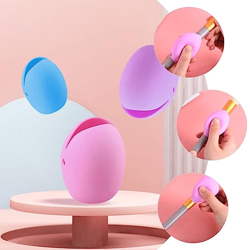 Beaupretty 6PCS Makeup Brush Cover Keep Sleeves Holders for Protectors Cover Blush Holder Makeup Cosmetics Protector Pen Foundation Travel Sleeve Cleaner up Case Storage Silicone Guard - Image 3