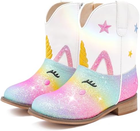 Toddler Girls Cowgirl Boots Cowboy Boots for Boys Little Kids Boo...