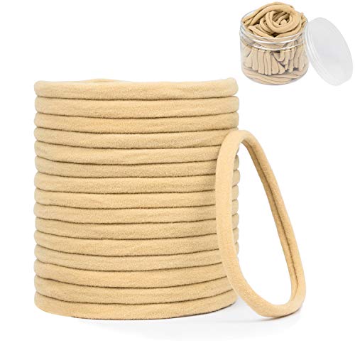 EAONE Baby Girl Headbands Nylon Headbands Elastic Hair Bands DIY Hair Accessories for Newborn, Toddler and Kids, 40 Pieces with Box Packaged