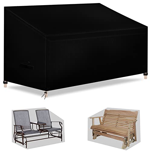 Schleuder Outdoor Glider Covers Waterproof, Patio Glider Covers,Glider Covers For Outdoor Furniture, Dustproof Anti-Uv Multiple Sizes To Choice 420D Oxford Cloth-Black (44 * 30 * 35/24Inch) #TOP1