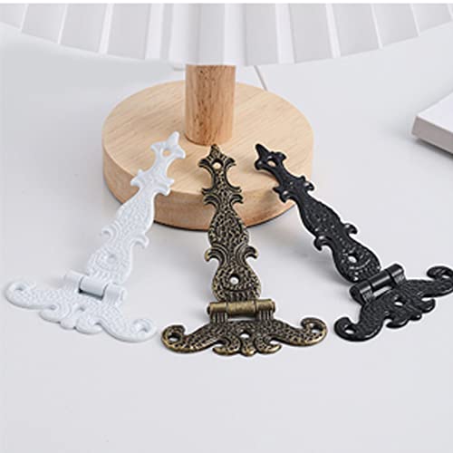 My Mironey 4.45" X 2.72" Tee Hinge Zinc Alloy Antique Bronze Decorative T-Strap Hinges Door Hinges With Screws Pack Of 4 #TOP5