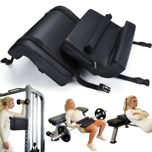 TOBWOLF 2er-Pack Hip Thrust Langhantel Polster für Rücken-, Schulter- und Nackenstütze, L-förmiges Langhantel Polster – ideal für Kniebeugen, Hüftstreck-Langhantelpolsterung für Fitnesszubehör