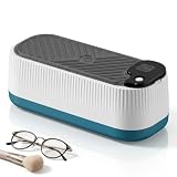 Funcionamiento intuitivo con un solo toque: Este limpiador ultrasónico gafas está diseñado para simplificar su limpieza diaria; simplemente presione un botón para comenzar. No requiere una configuración complicada; simplemente llene el depósito de agua (añadir una gota de detergente es aún mejor) para iniciar el programa de limpieza. Su función de funcionamiento automático le permite obtener fácilmente resultados de limpieza profesionales en casa.