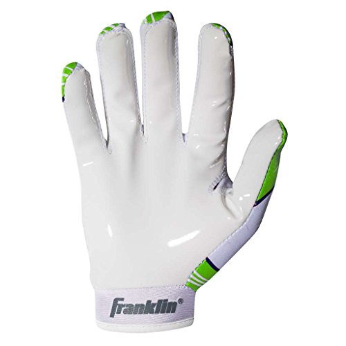 Franklin Sports Youth Football Receiver Gloves For Kids, Nfl Team Logos And Silicone Palm , Medium/Large #TOP1