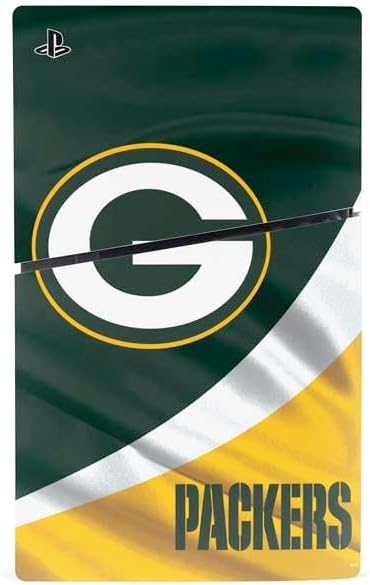 Skinit Decal Gaming Skin Compatible with PS5 Slim Disk Bundle - Officially Licensed NFL Green Bay Packers Design