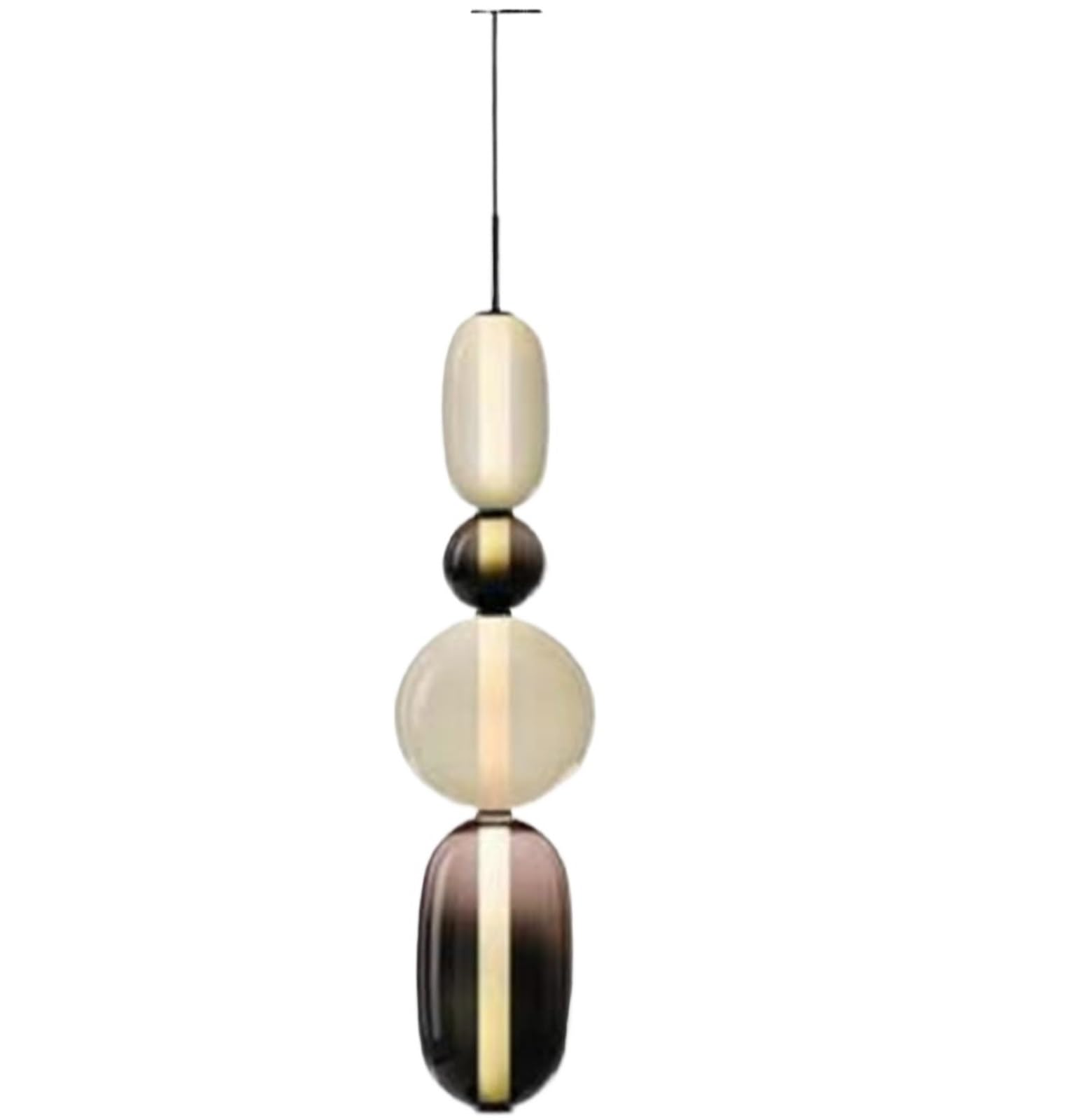 LYMSXAZOU Modern LED Chandelier Color Changing Hanging Ceiling Light DIY Friendly Fixture for Cafe Restaurant Kitchen & Dining Room Stylish Illumination Solution