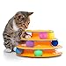 Catstages Tower of Tracks Cat Toy – 3-Level Track Tower with 6 Balls, Interactive Cat Toy for Indoor Enrichment