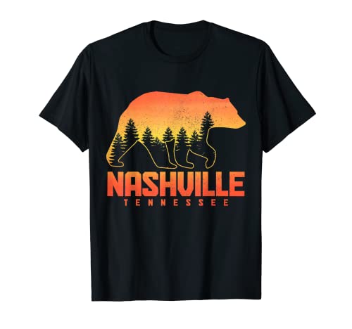 Nashville Tennessee Bear Pride Hiking Camping Vintage T-Shirt