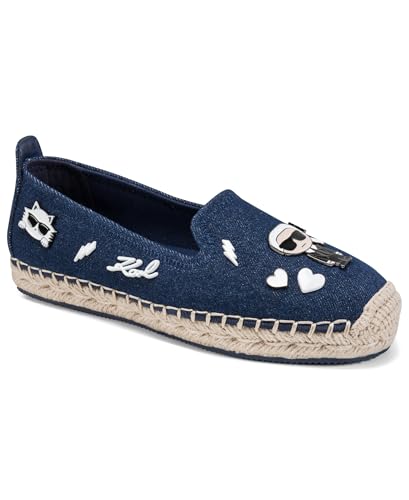 Image of Karl Lagerfeld Women's Michaela Slip on Espadrille Sandal with Pins