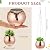 Remerry 12 Pcs Disco Ball Planter Mirror Ball Boho Hanging Planter Flower Pots Vase with Chain and Wooden Rings for Indoor Outdoor Plants Succulents Cacti Flowers Home Decorations