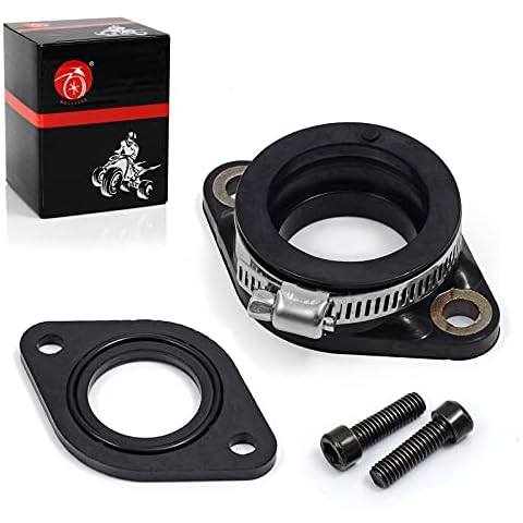 MOTO1988 Carburetor intake manifold boot Intake Manifold Adapter Replacement Orginal High Performance Intake Manifold Air Joint Boot Connector for Kawasaki Bayou 250 220 KLF250 220 OEM 16065-1157 Cover