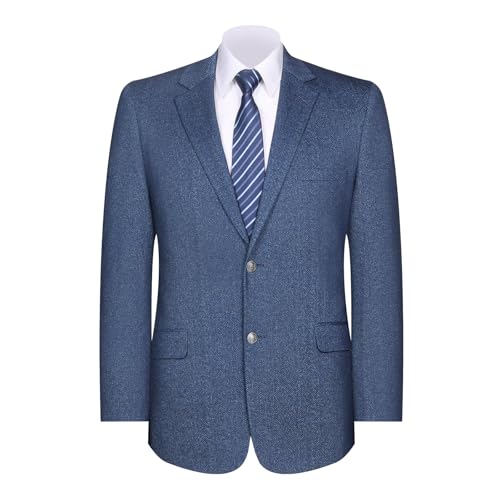 AMY ZHU Men's Knit Stretch Blazer Sport Coat Classic Fit Casual Business Suit Jacket, Regular & Big and Tall Sizes
