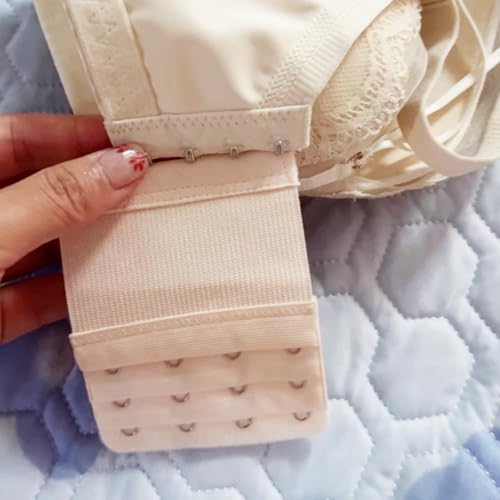 Image of Bra Strap Extenders, Women Elastic Extensions Bra Extender Set, 6 Piece,Skin,White,Black