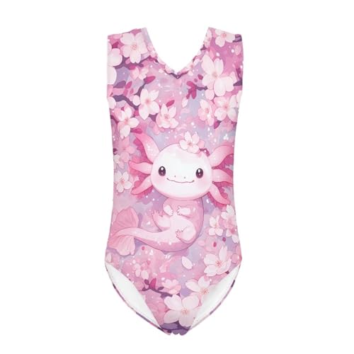 Image of KEIAHUAN Gymnastics Leotards for Girls Sleeveless Bodysuit Dance Leotards Performance Costume