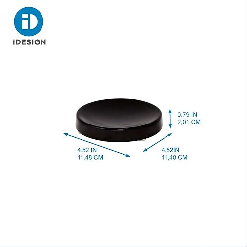 Miniatura 4 de iDesign Ceramic Earth Collection - Jabonera en barra, color negro mate