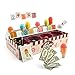 TOP BRIGHT Heladería de Juguete Juego Educativo de Matemáticas y Lógica para Niños y Niñas de 3 a 7 años – Juego de Imitación de Helados Comida – Incluye Conos, Sabores, Menús y Accesorios