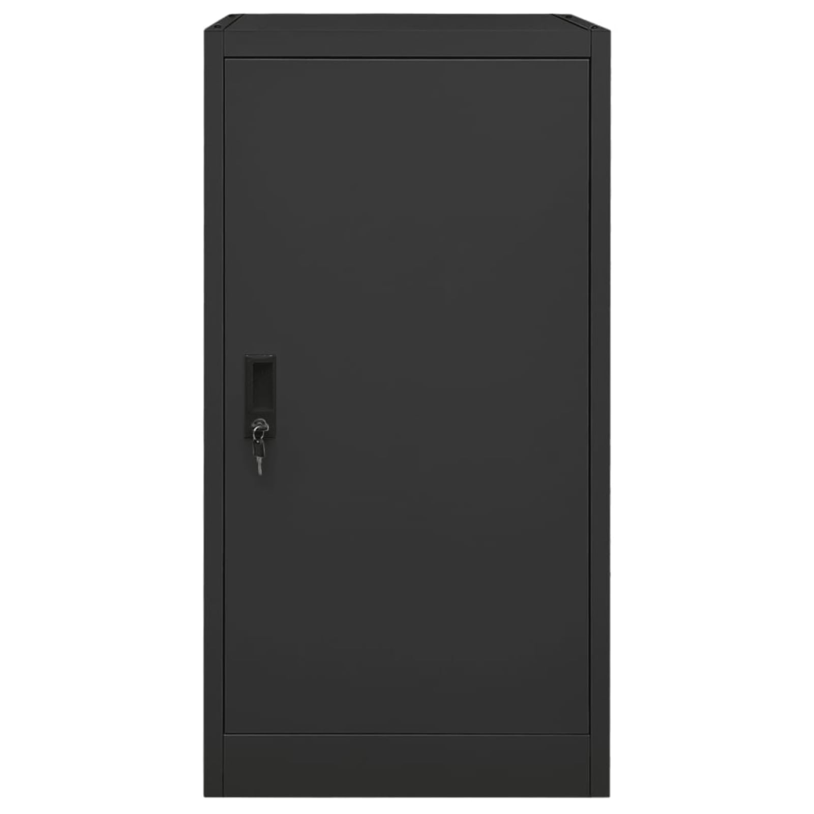 Homgoday Armario de sillín de acero con puerta con cerradura, antracita, 53 x 53 x 105 cm, para equitación Model339606