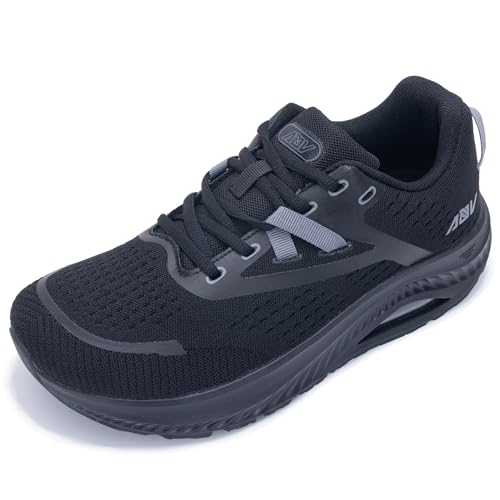 Image of PERSOUL Wide Toe Box Walking Shoes Women Arch Support Tennis Orthotic Sneakers for Plantar Fasciitis Flat Feet Pain Relief US Size 6-11