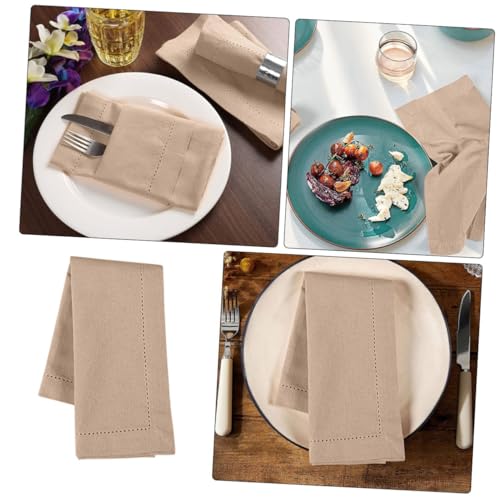 Servilleta de Tela Reutilizable Beige Ciieeo Oval miniatura 4