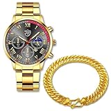 Relógio masculino premium sucesso e poder + pulseira - "vanguard"