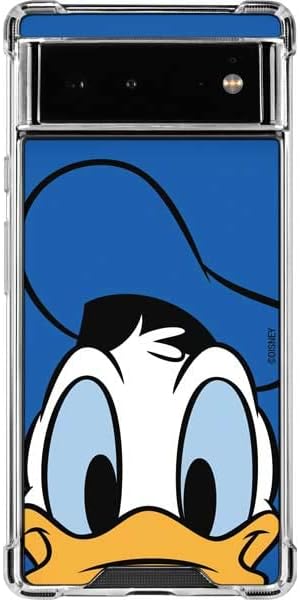 Skinit Clear Phone Case Compatible with Google Pixel 6 - Officially Licensed Disney Friends Donald Duck Up Close Design