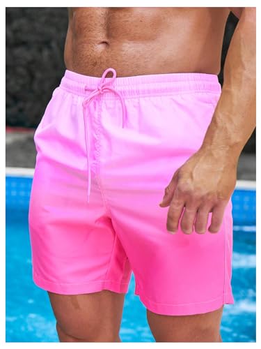 Floerns Men's Swim Trunks Ombre Print Quick Dry Swimwear Board Shorts3