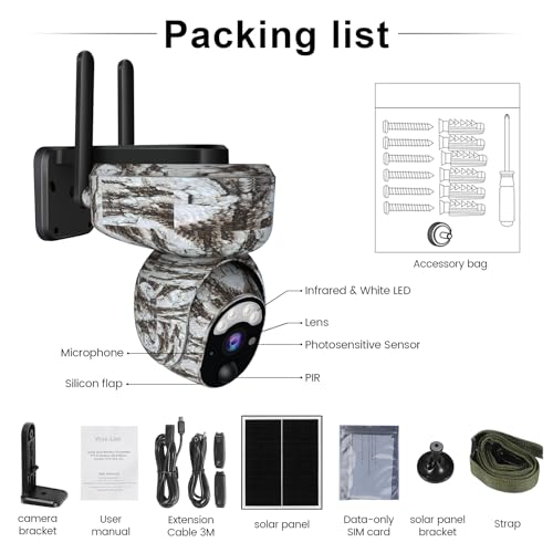 Vyze-Link 4G Motion Activated Cellular Trail Camera, 1080P Video Live View, Ip66 Wireless Solar Game Cameras With Night Vision thumb #7