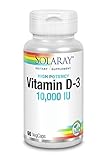 Vitamin D-3 10,000 IU Solaray 60 VCaps 2 pack