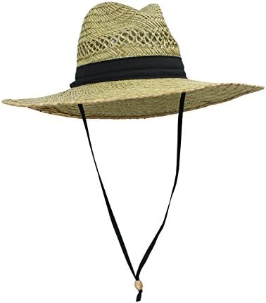 Men's Straw Outback Lifeguard Sun Hat 