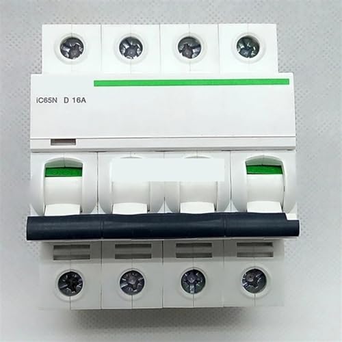 Disjoncteur MCB IC65N 4P D16A protection moteur courbe D tetrapolaire