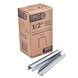 FGS Heavy Duty Power Crown Staple 1/2' 12mm - Premium Staples with Strong Hold & Universal T5 & T6 fit - Compatible with DeWalt, Stanley, Bostitch Tools - Crown Staples for Lasting Grip - 5000 Pack