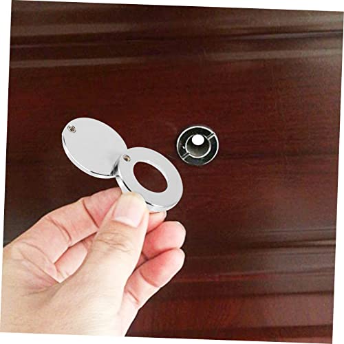 Nolitoy Cat Eye Back Cover Piece Privacy Door Protection Metal Door Peephole Door Viewer Lids Copper Peephole Lid Door Hole Cover Peepholes For Door Silver Switch Copper #TOP2