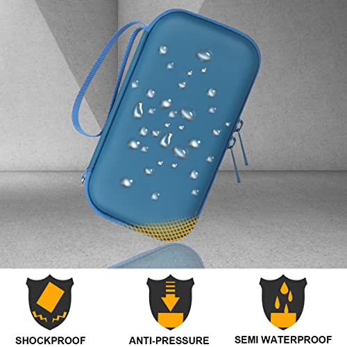 Elonbo Speaker Travel Case For Bose Soundlink Flex Bluetooth Portable Speaker,Outdoor Travel Wireless Waterproof Speaker Carrying Bag Storage Holder,Mesh Pocket For Usb Type C Cable Charger,Stone Blue #TOP4