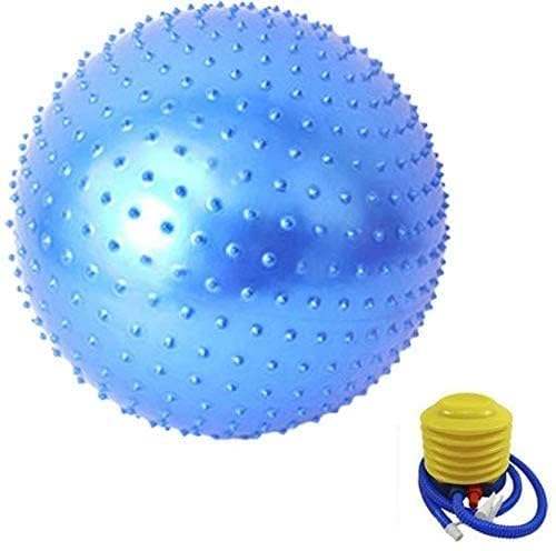 SHOPOLIFE Gym Ball for Exercise with Air Pump, PVC Anti-Burst & Slip Swiss Stability Ball for Workout, Fitness and Yoga, Exercise Ball for Men & Women (1 Pc - Multicolor)-image-40