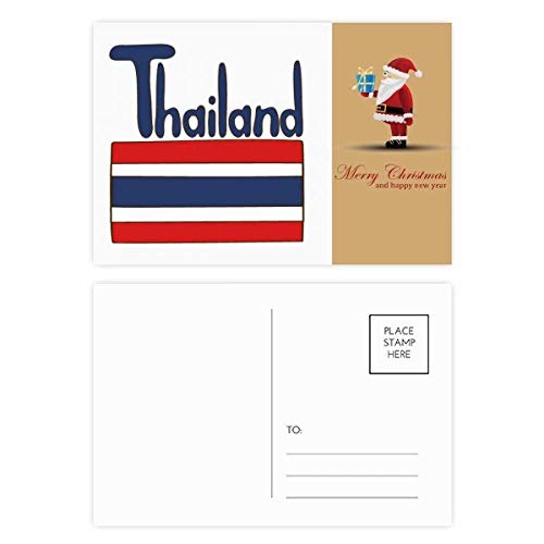 Carte postale drapeau Thaïlande à offrir en souvenir à des proches amateurs d'Asie