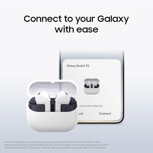 Image of Samsung Galaxy Buds 3 FE True Wireless Earbuds, Gray (Renewed)