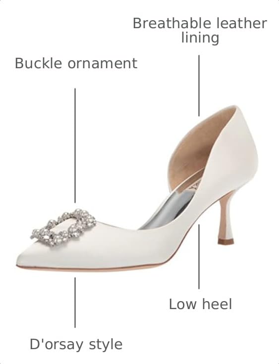 Image of Badgley Mischka Women's Fabia Da Orsay with Crystal Buckle