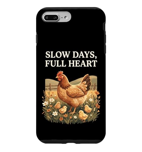 Slow Days �t���n�[�g �L���[�g �`�L���t�@�[�� �R�e�[�W�R�A ���S�n�̗ǂ� �X�}�z�P�[�X iPhone 7 Plus/8 Plus �p
