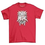 Photo Gallery t-shirt divertente con scritta "dad metal shield" - unleash the dad metal power! 100% cotone, divertente maglietta grafica per super dads!, rosso, xxl Photo Gallery t-shirt divertente con scritta "dad metal shield" - unleash the dad metal power! 100% cotone, divertente maglietta grafica per super dads!, rosso, xxl
