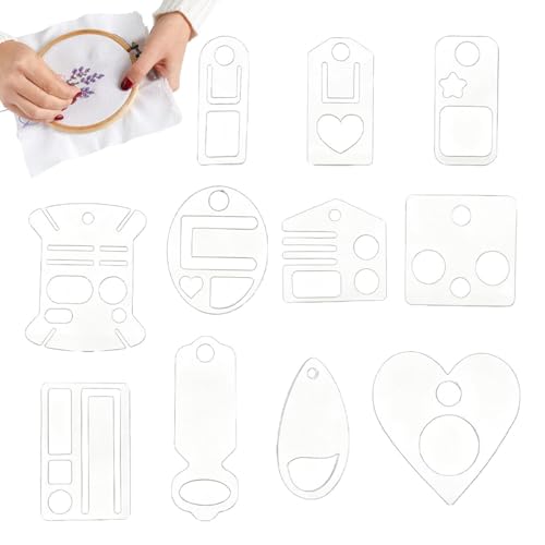 Bobinas para hilo de bordar con bobinadora manual de plastico resistente para manualidades 2