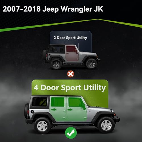 Estribos Running Boards para Jeep Wrangler JK 4 Puertas miniatura 2